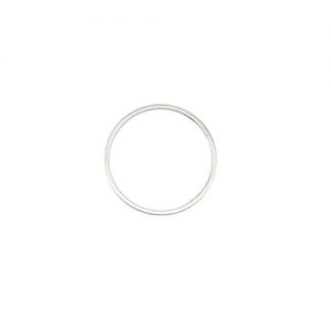 Quicklink Small Round Silver Plated