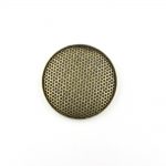 Antique Gold Round Sieve Cabochon