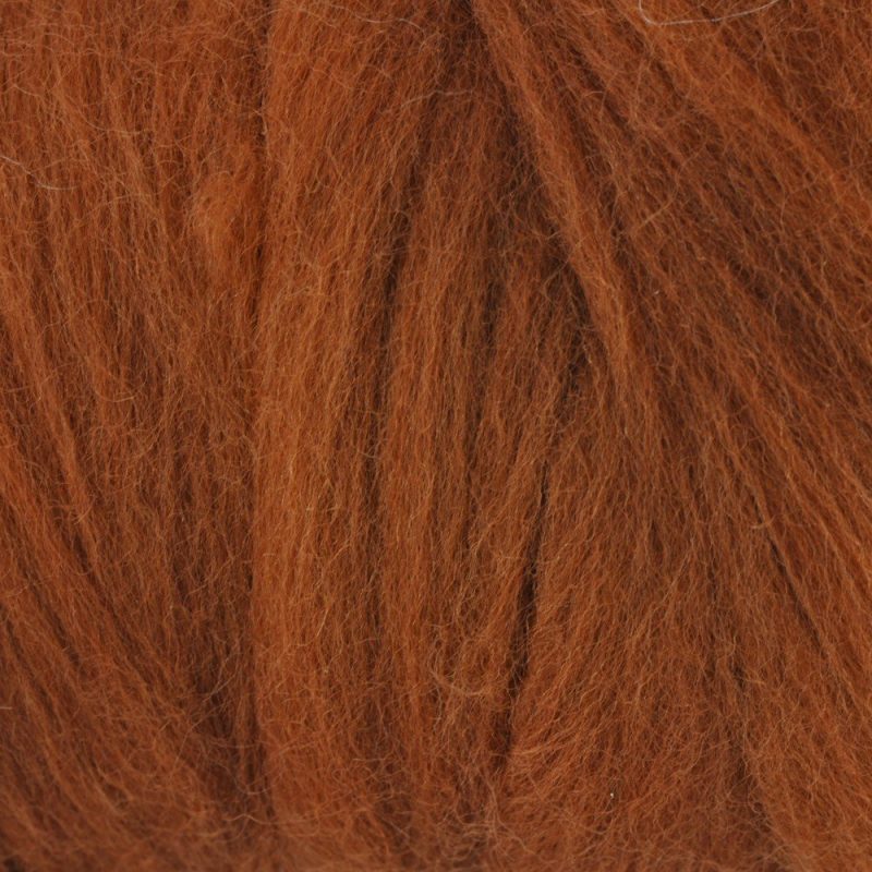 Rust 20g Felt Merino Roving