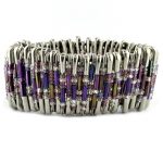 Safety Pin Bracelet Kit Purple