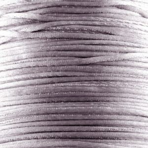 1mm Pewter Satin Cord (Rattail)