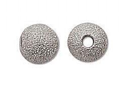 8mm Stardust Sparkle Bead Silver Plated