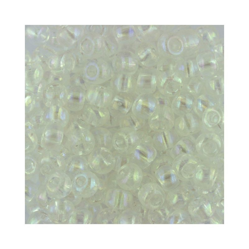 size 3 crystal ab glass seed beads