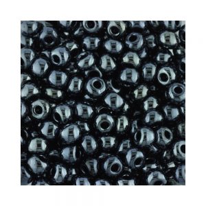 Size 3 Preciosa seed beads 3/0 Haematite