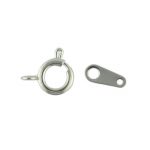 Bolt ring silver plated