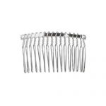 Wrapped Haircomb Silver Plated