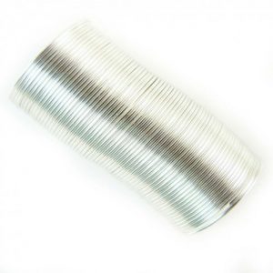 beadalon silver plated ring size memory wire half oz pack