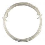 1.5mm silver plated copper wire equivalent to 15 gauge craft wire