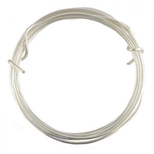 1.5mm silver plated copper wire equivalent to 15 gauge craft wire