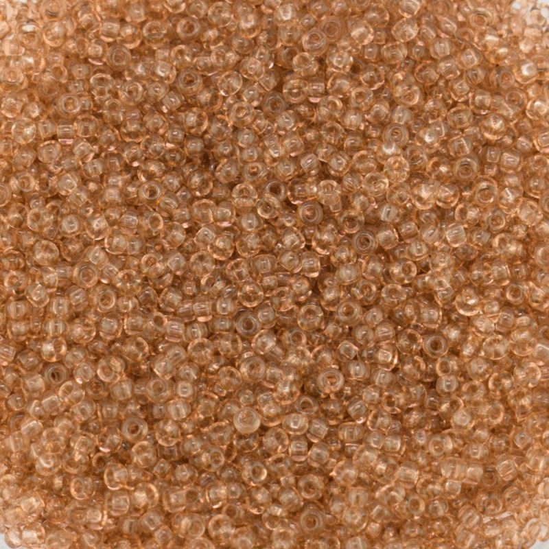 Size 11 Transparent Brown Preciosa Seed Beads - Image 2