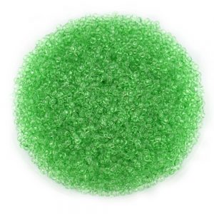 Size 11 Transparent Green Preciosa Seed Beads