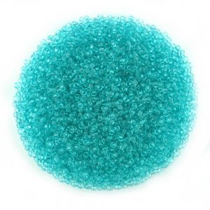 Size 11 Transparent Turquoise Preciosa Seed Beads