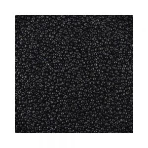 opaque black size 15 seed beads