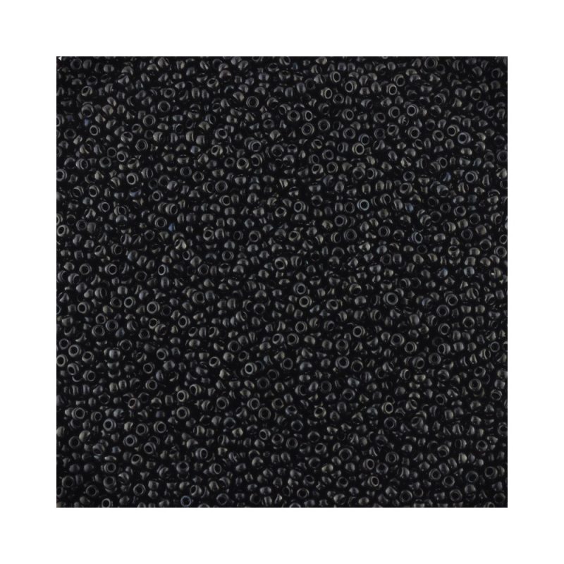 opaque black size 15 seed beads