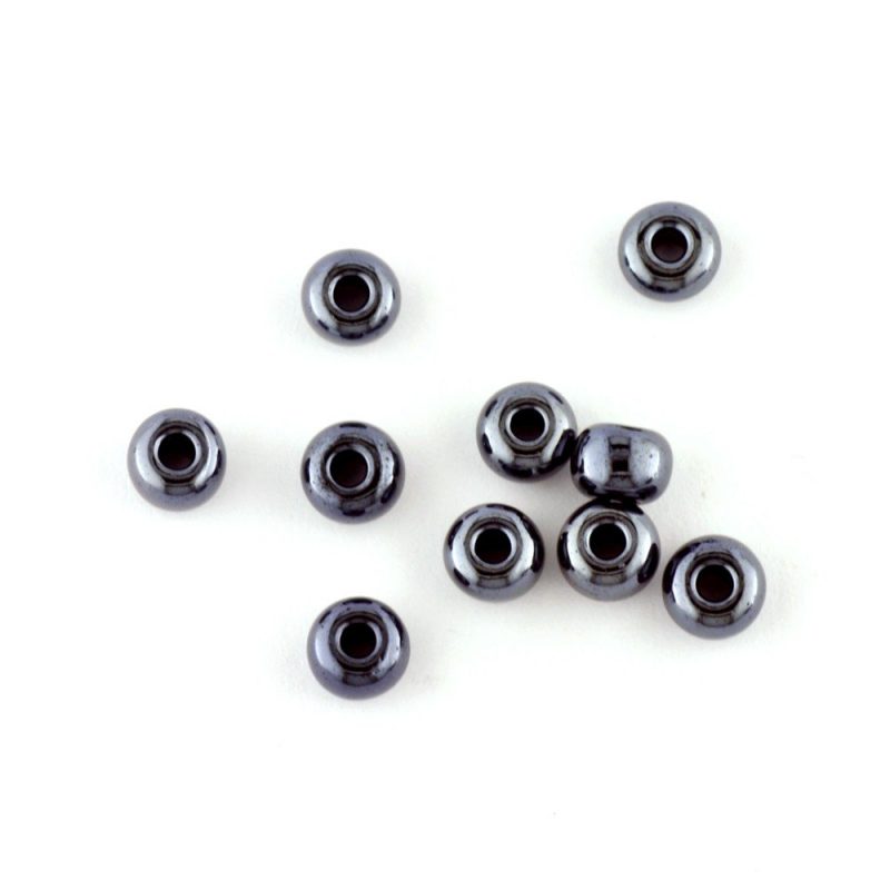 Seed Beads Size 3 Haematite - Image 3