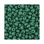 Size 5 opaque green Preciosa czech glass seed beads