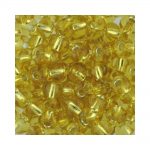 Size 5 silver lined gold seed beads