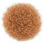 size 8 transparent brown seed beads