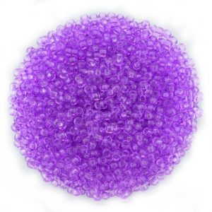 size 8 transparent purple preciosa seed beads