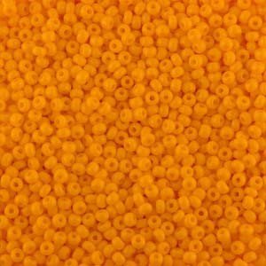 Size 11 Opaque Orange Preciosa Seed Beads