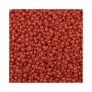 Size 11 Opaque Red Precisoa Seed Beads