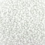 Size 11 Opaque White Preciosa Seed Beads