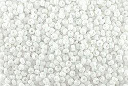 Size 11 Opaque White Preciosa Seed Beads