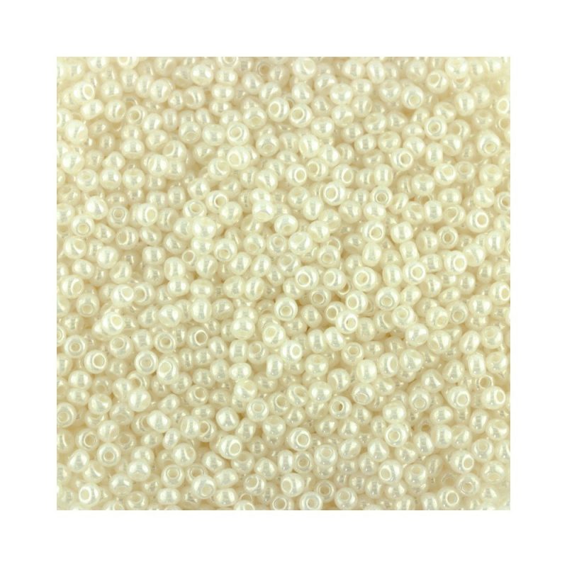 ize 11 Pearl Ivory Preciosa Seed Beads