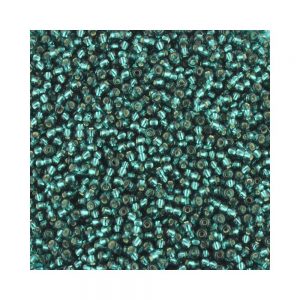 Size 11 Silver Lined Turquoise Preciosa Seed Beads