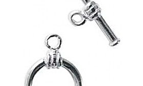 Sterling silver small toggle clasp