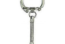 Keyring With Silver Plated Snake Chain