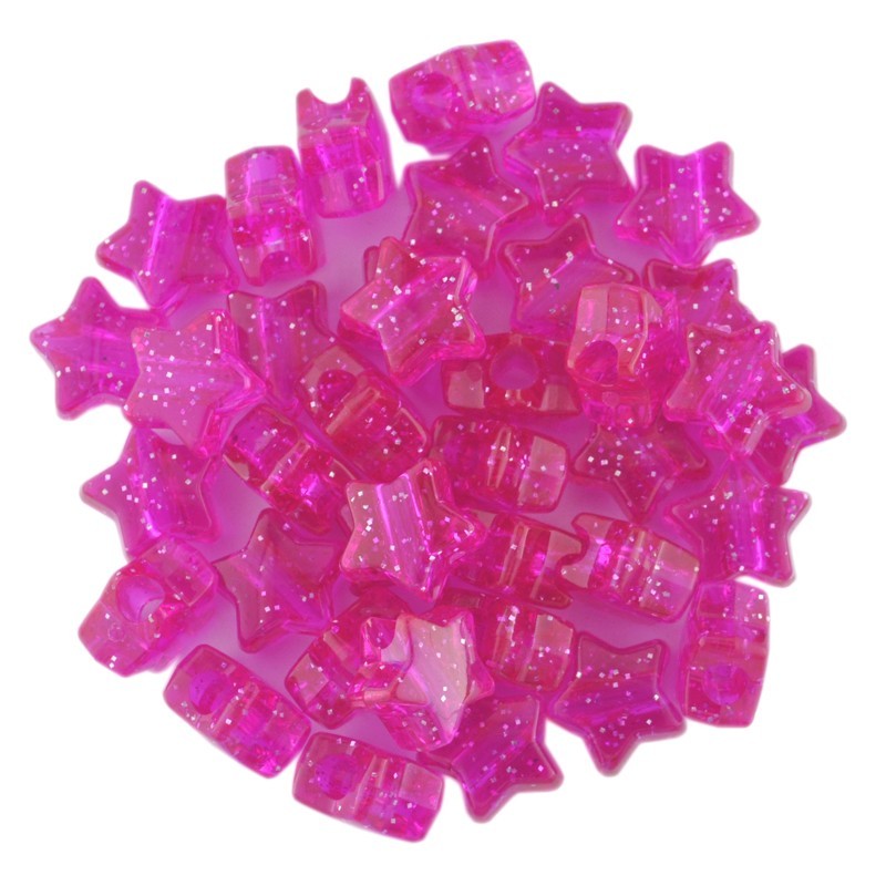Sparkle Star Bead Pink The Bead Shop Nottingham Limited