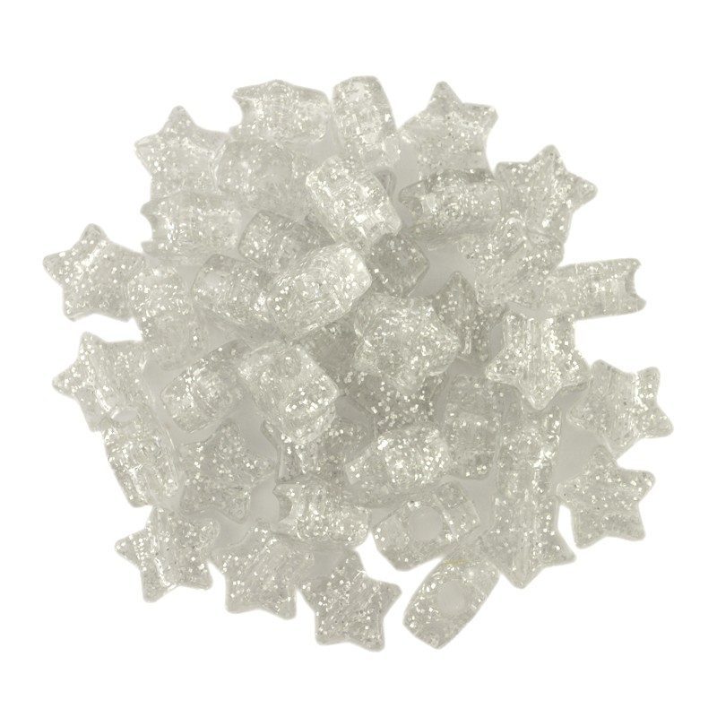 Sparkle Star Bead Silver