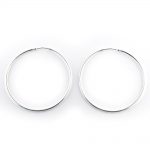 Sterling Silver Hoop Earrings 40mm