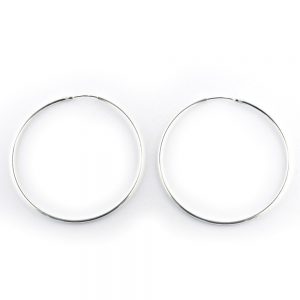 Sterling Silver Hoop Earrings 40mm