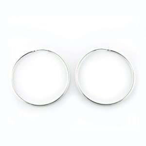 Sterling silver hoop earrings 30mm