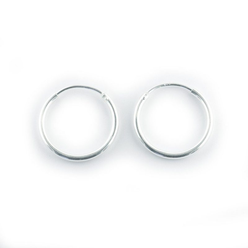 Sterling Silver Hoop Earrings 20mm