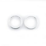 Sterling Silver Hoop Earrings 15mm