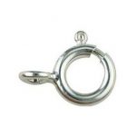 Sterling silver bolt ring clasp