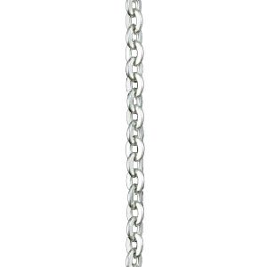 Sterling Silver Hammered Trace Chain - per 10cm