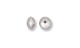 3.4mm Sterling Silver Saucer Bead