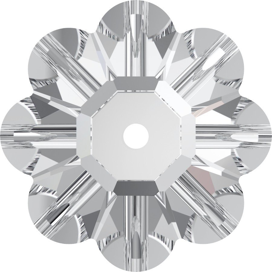 10mm (Foiled) Swarovski Sew on Flower Crystal - The Bead Shop