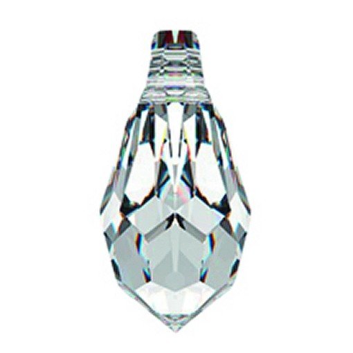 6pc 13mm Thunder Polish Crystal Cobalt Blue Teardrop Pendant Charms
