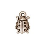 tierracast lady bug charm antique silver