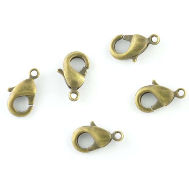 Lobster Clasp Ant. Gold - Nostalgia Beads*
