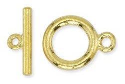 Toggle Clasp Small with T-Bar Gold Plated