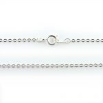 18 Inch Silver Plated Trace Chain