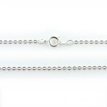 18 Inch Trace Chain Silver Plated