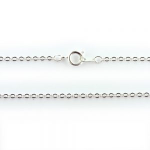 18 Inch Trace Chain Silver Plated