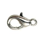 Trigger clasp silver plated large